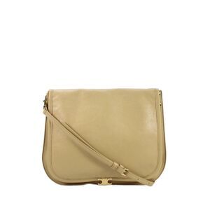 Celine Womens 2025 Lambskin Triomphe Soft Besace Messenger Handbag Brown